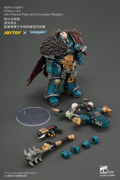(Pre-Order) Warhammer The Horus Heresy Alpha Legion Chaos Lord with Plasma Pistol and Accursed Weapon
