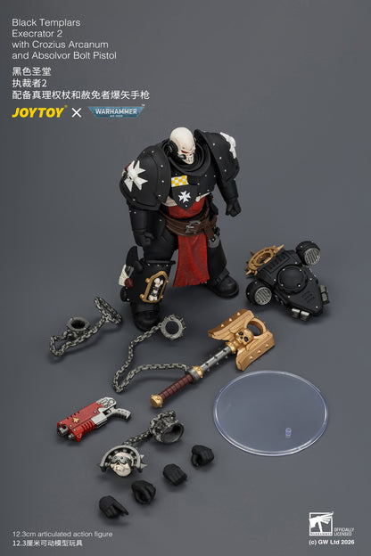 (Pre-Order) Warhammer 40k Black Templars Execrator 2 with Crozius Arcanum and Absolvor Bolt Pistol