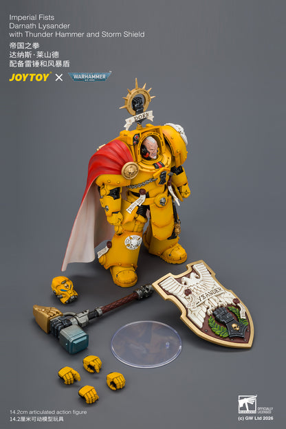 (Pre-Order) Warhammer 40k Imperial Fists Darnath Lysander with Thunder Hammer and Storm Shield