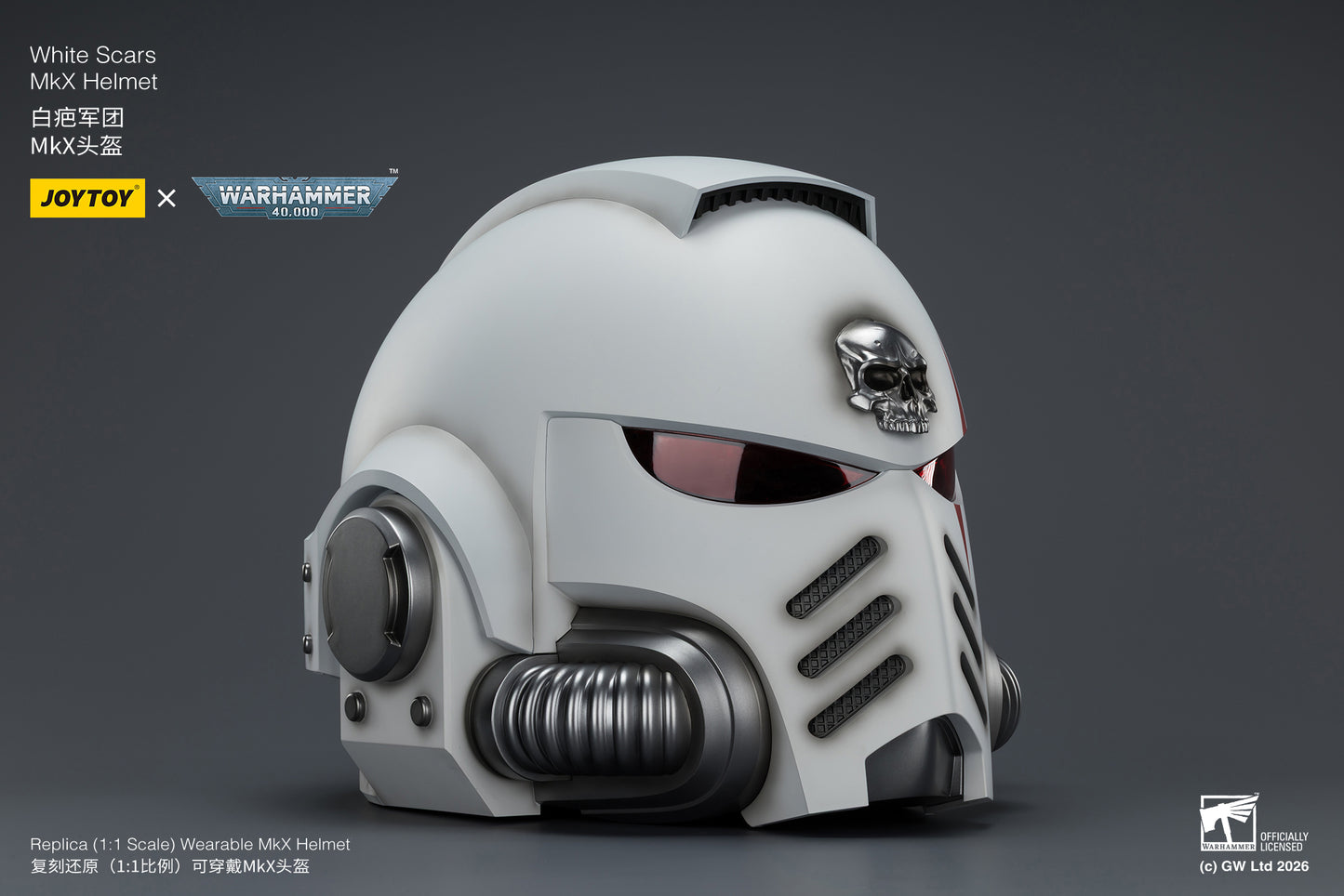 (Pre-Order) Warhammer 40k White Scars MkX Helmet