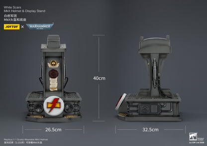 (Pre-Order) Warhammer 40k White Scars MkX Helmet& Display Stand