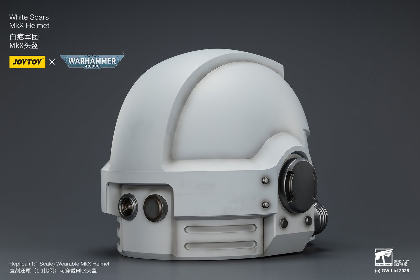 (Pre-Order) Warhammer 40k White Scars MkX Helmet