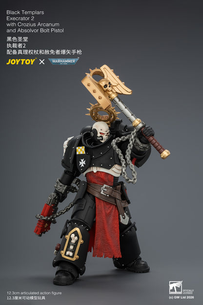 (Pre-Order) Warhammer 40k Black Templars Execrator 2 with Crozius Arcanum and Absolvor Bolt Pistol