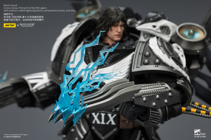 (Pre-Order) Warhammer The Horus Heresy Raven Guard Corvus Corax, Primarch of the XIX Legion with artificer-crafted lightning talons, archaeotech pistols, and whip