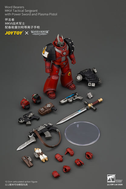 (Pre-Order) Warhammer The Horus Heresy Word Bearers MkVI Tactical Sergeant with Power Sword and Plasma Pistol