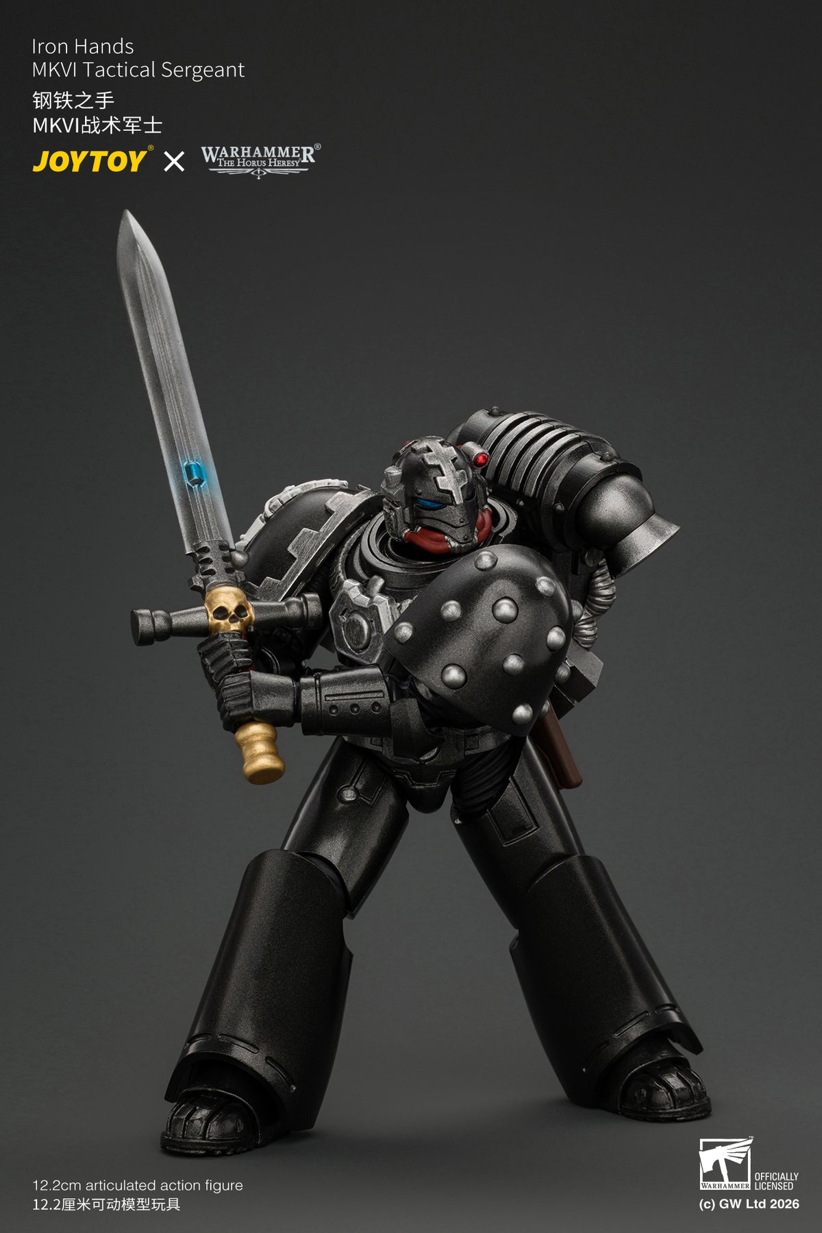 (Pre-Order) Warhammer The Horus Heresy Iron Hands MkVI Tactical Sergeant with Bolter, Plasma Pistol & Power sword