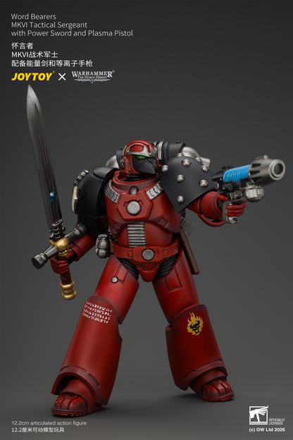 (Pre-Order) Warhammer The Horus Heresy Word Bearers MkVI Tactical Sergeant with Power Sword and Plasma Pistol