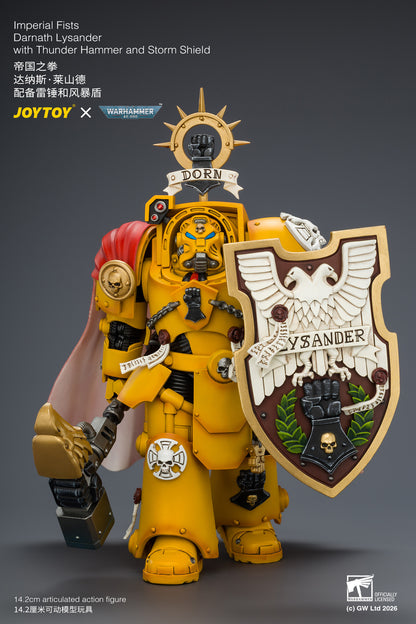 (Pre-Order) Warhammer 40k Imperial Fists Darnath Lysander with Thunder Hammer and Storm Shield