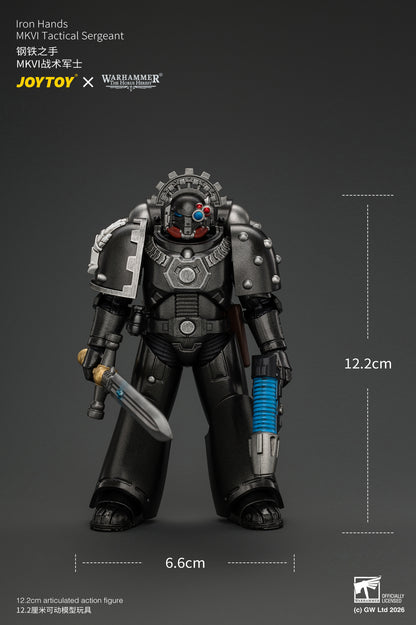 (Pre-Order) Warhammer The Horus Heresy Iron Hands MkVI Tactical Sergeant with Bolter, Plasma Pistol & Power sword