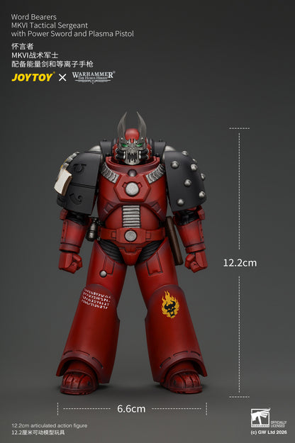 (Pre-Order) Warhammer The Horus Heresy Word Bearers MkVI Tactical Sergeant with Power Sword and Plasma Pistol