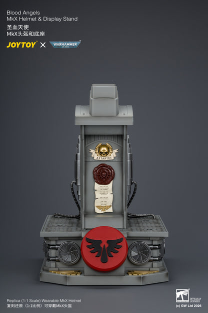 (Pre-Order) Warhammer 40k Blood Angels MkX Helmet & Display Stand