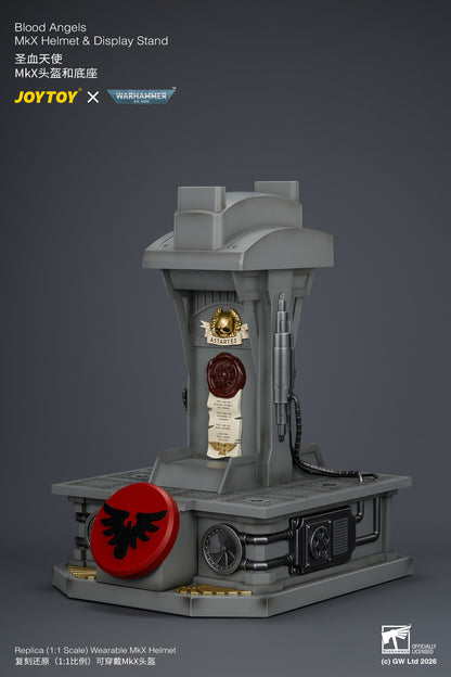 (Pre-Order) Warhammer 40k Blood Angels MkX Helmet & Display Stand