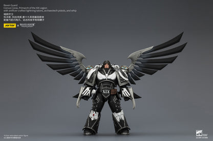(Pre-Order) Warhammer The Horus Heresy Raven Guard Corvus Corax, Primarch of the XIX Legion with artificer-crafted lightning talons, archaeotech pistols, and whip