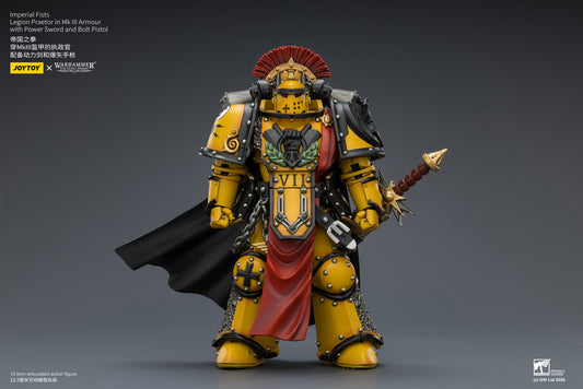 (Pre-Order) Warhammer The Horus Heresy Imperial Fists Legion Praetor in Mk III Armour with Power Sword and Bolt Pistol