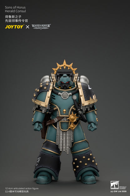 (Pre-Order) Warhammer The Horus Heresy Sons of Horus Herald Consul with Icon of Allegiance, Bolt Pistol and Power Weapon