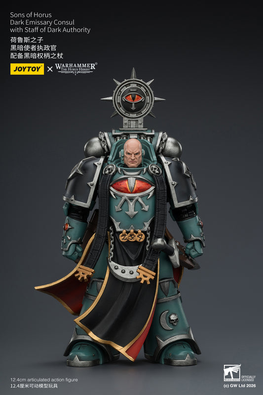 (Pre-Order) Warhammer The Horus Heresy Sons of Horus Dark Emissary Consul with Staff of Dark Authority