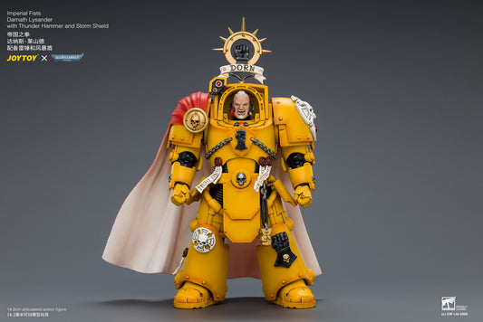 (Pre-Order) Warhammer 40k Imperial Fists Darnath Lysander with Thunder Hammer and Storm Shield