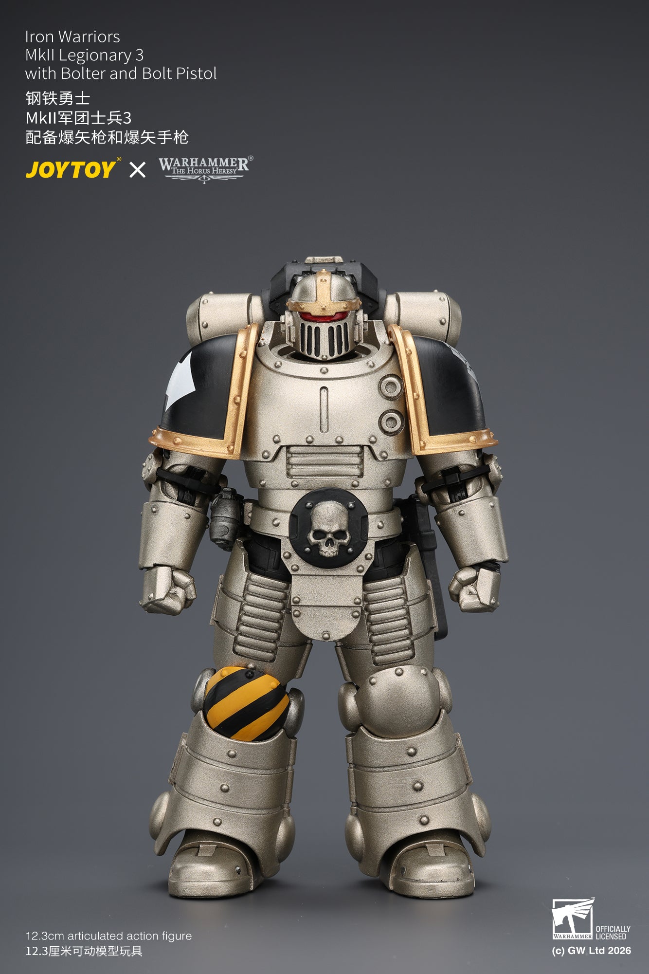 (Pre-Order) Warhammer The Horus Heresy Iron Warriors MkII Legionary 3 with Bolter and Bolt Pistol