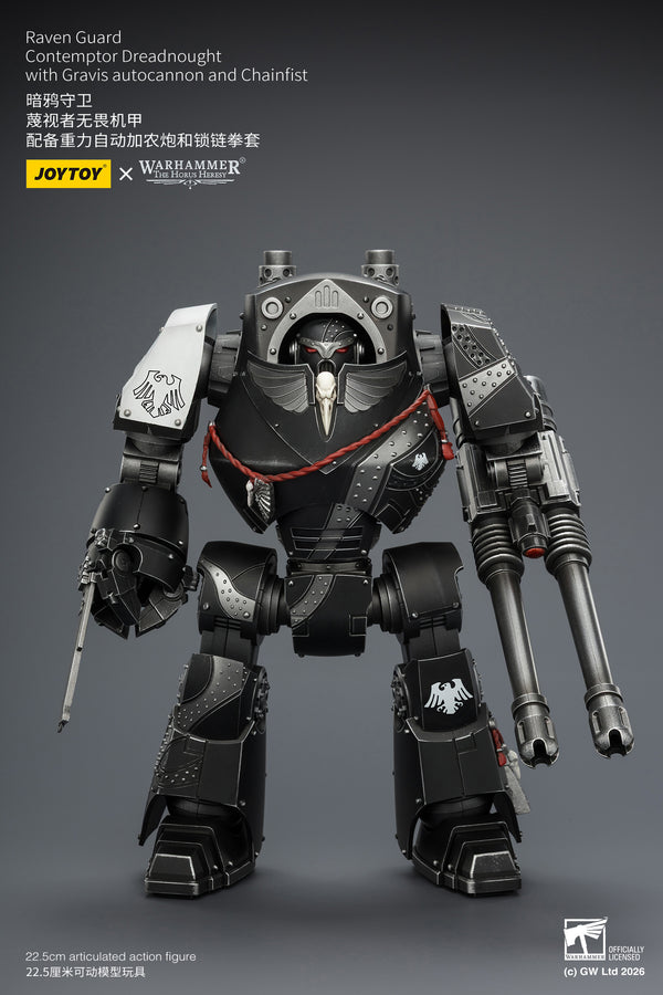 Warhammer The Horus Heresy Raven Guard Contemptor Dreadnought with Gravis autocannon and Chainfist