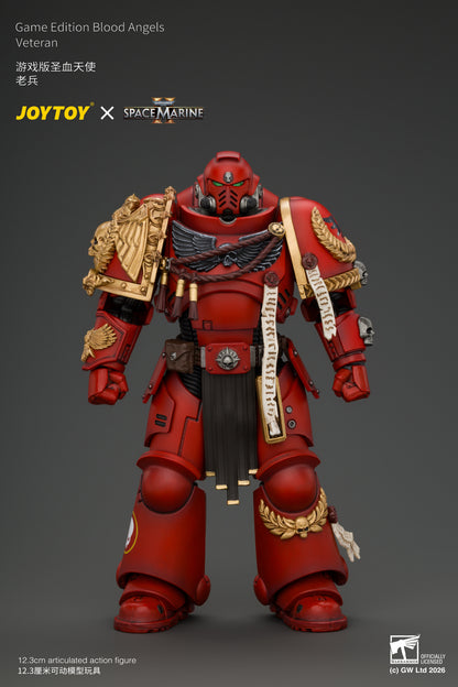 (Pre-Order) Warhammer 40k Game Edition Blood Angels Veteran with Bolt Rifle, Chainsword and Bolt Pistol and Plasma Pistol