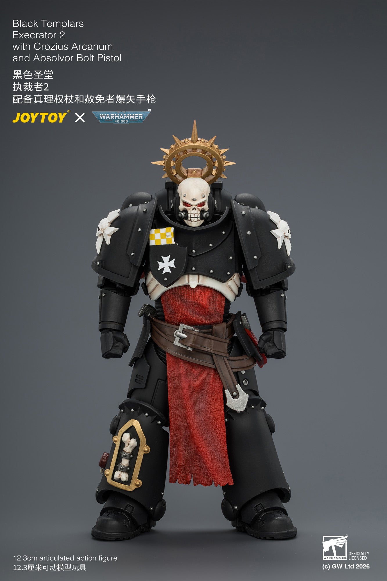 (Pre-Order) Warhammer 40k Black Templars Execrator 2 with Crozius Arcanum and Absolvor Bolt Pistol