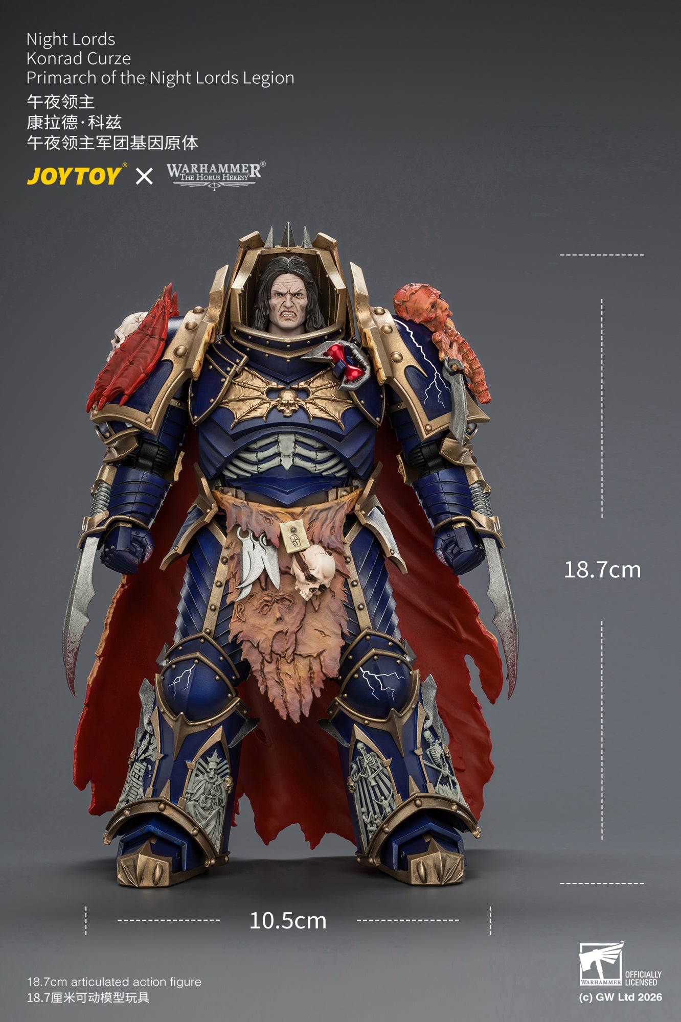 (Pre-Order) Warhammer The Horus Heresy Night Lords Konrad Curze Primarch of the Night Lords Legion
