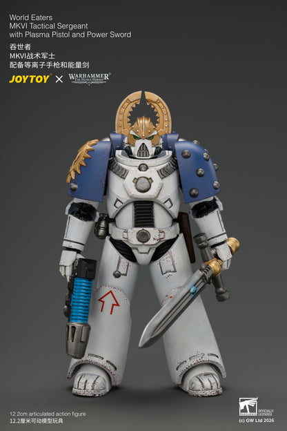 (Pre-Order) Warhammer The Horus Heresy World Eaters MKVI Tactical Sergeant with Plasma Pistol and Power Sword