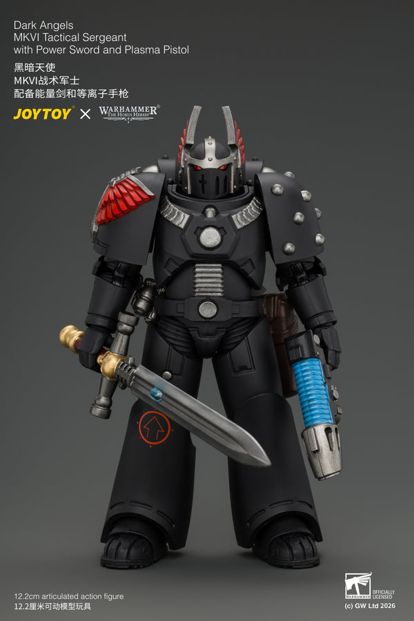 (Pre-Order) Warhammer The Horus Heresy Dark Angels MKVI Tactical Sergeant with Power Sword and Plasma Pistol