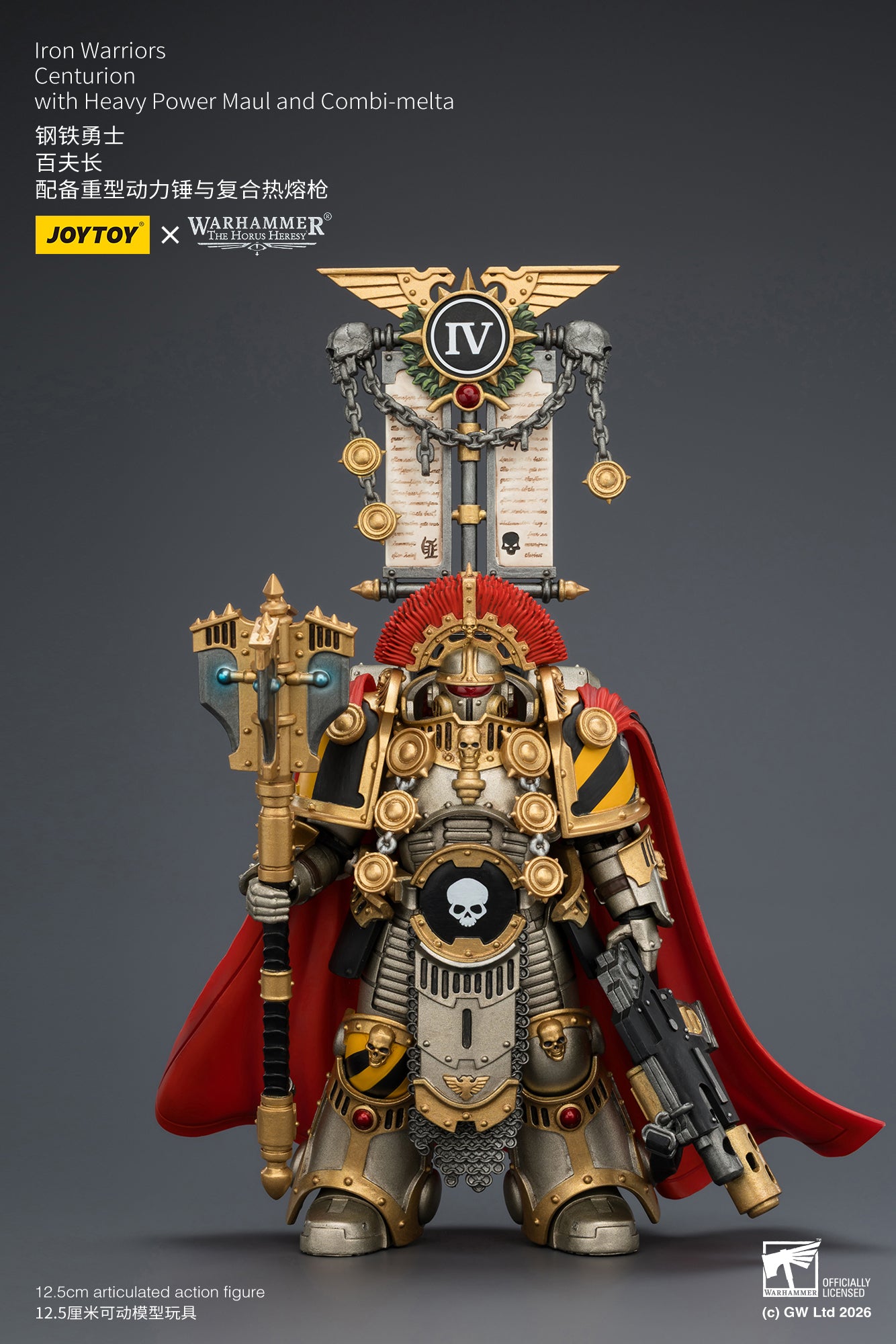 (Pre-Order) Warhammer The Horus Heresy Iron Warriors Centurion with Heavy Power Maul and Combi-melta