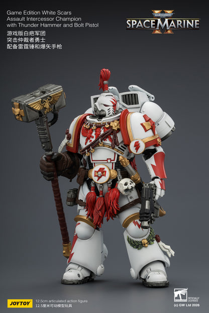 (Pre-Order) Warhammer 40k Game Edition White Scars Assault Intercessor Champion with Thunder Hammer and Bolt Pistol