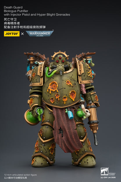 (Pre-Order) Warhammer 40k Death Guard Biologus Putrifier with Injector Pistol and Hyper Blight Grenades