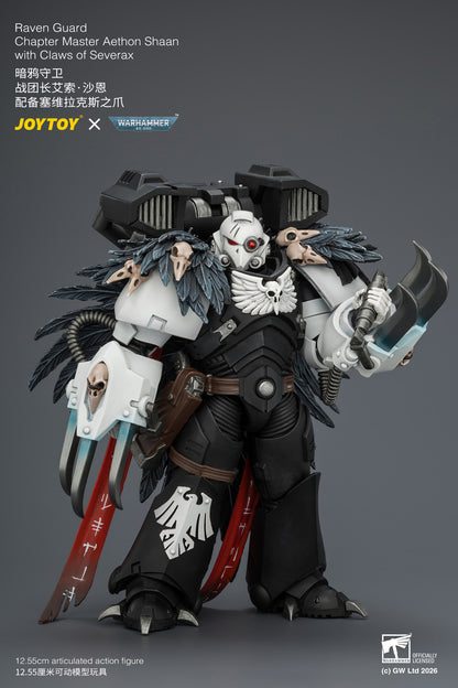 (Pre-Order) Warhammer 40k Raven Guard Chapter Master Aethon Shaan with Claws of Severax and Heavy Bolt Pistol