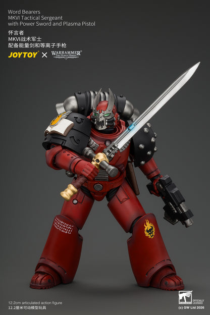 (Pre-Order) Warhammer The Horus Heresy Word Bearers MkVI Tactical Sergeant with Power Sword and Plasma Pistol
