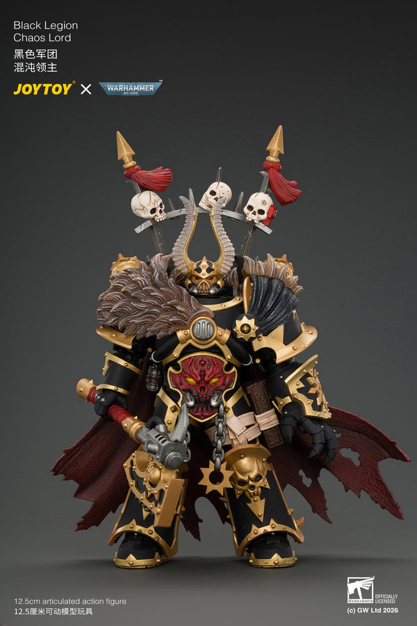(Pre-Order) Warhammer The Horus Heresy Black Legion Chaos Lord with Power Fist, Plasma Pistol and Astartes Chainblade