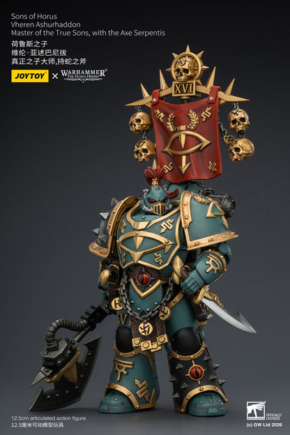 (Pre-Order) Warhammer The Horus Heresy Sons of Horus Vheren Ashurhaddon Master of the True Sons, with the Axe Serpentis