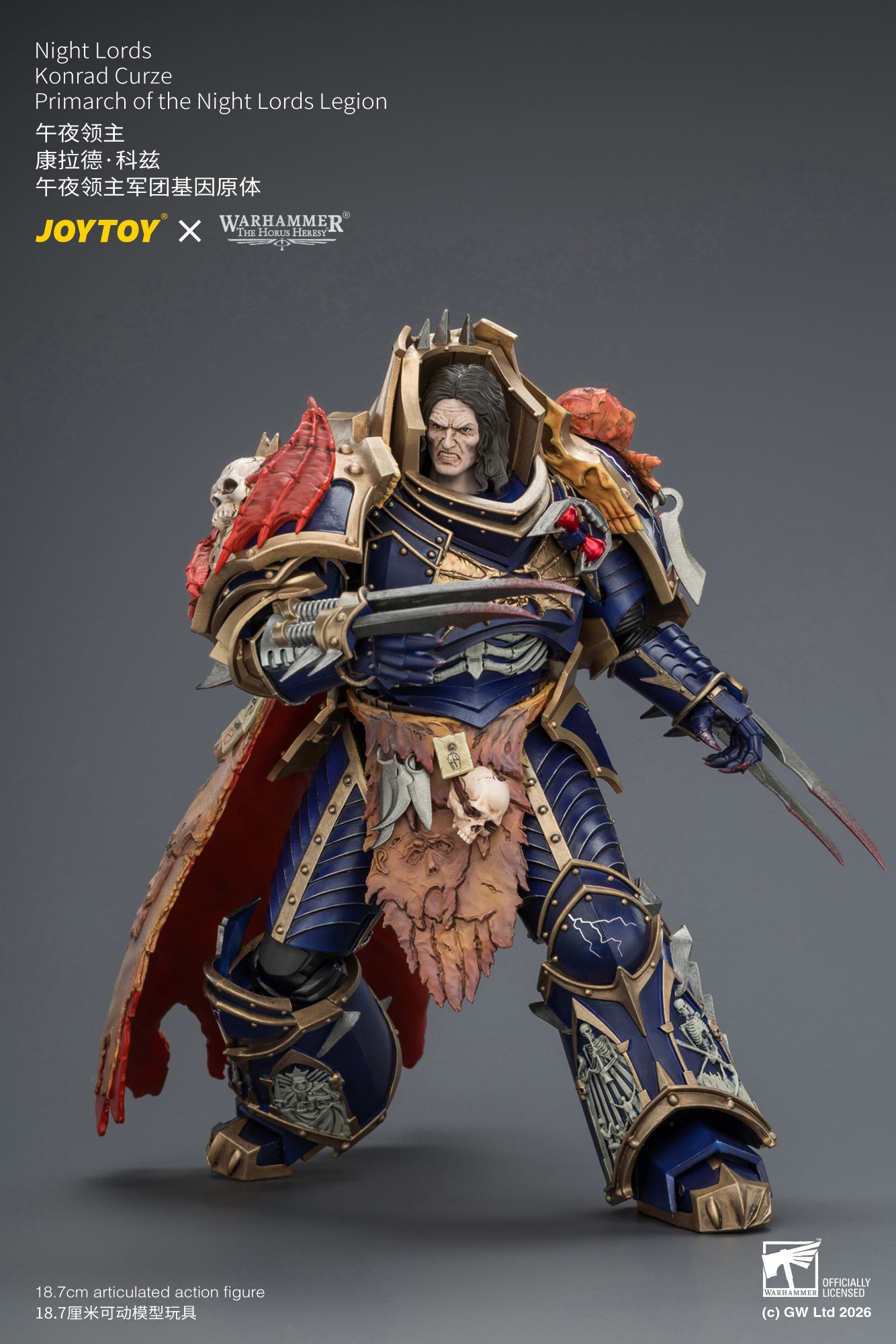 (Pre-Order) Warhammer The Horus Heresy Night Lords Konrad Curze Primarch of the Night Lords Legion