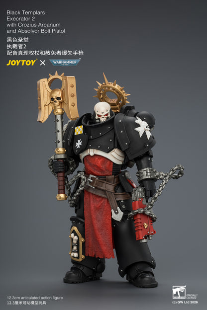 (Pre-Order) Warhammer 40k Black Templars Execrator 2 with Crozius Arcanum and Absolvor Bolt Pistol