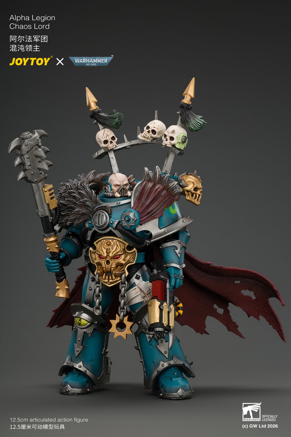 (Pre-Order) Warhammer The Horus Heresy Alpha Legion Chaos Lord with Plasma Pistol and Accursed Weapon