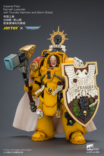(Pre-Order) Warhammer 40k Imperial Fists Darnath Lysander with Thunder Hammer and Storm Shield