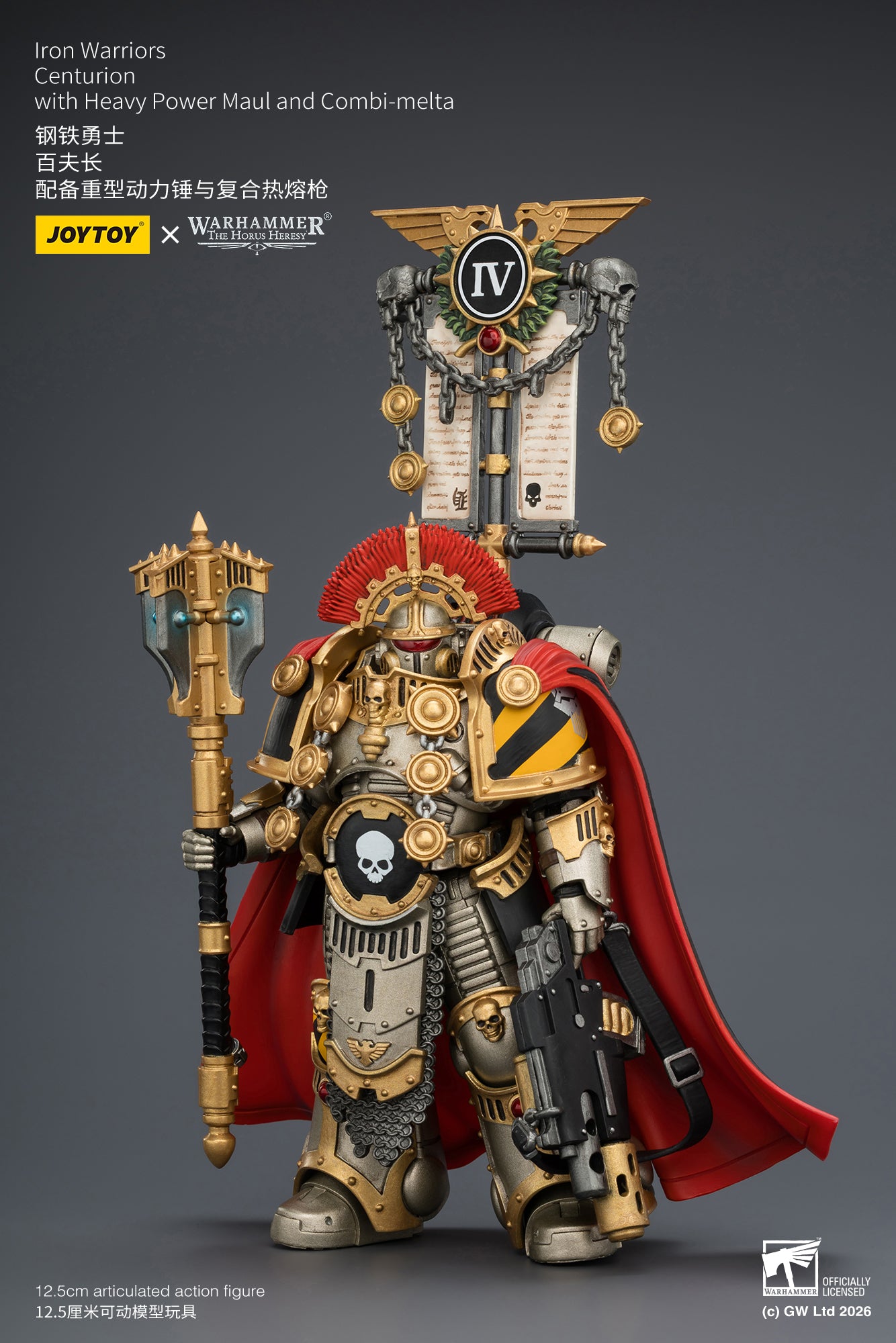 (Pre-Order) Warhammer The Horus Heresy Iron Warriors Centurion with Heavy Power Maul and Combi-melta