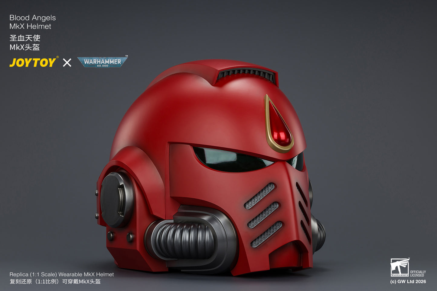 (Pre-Order) Warhammer 40k Blood Angels MkX Helmet