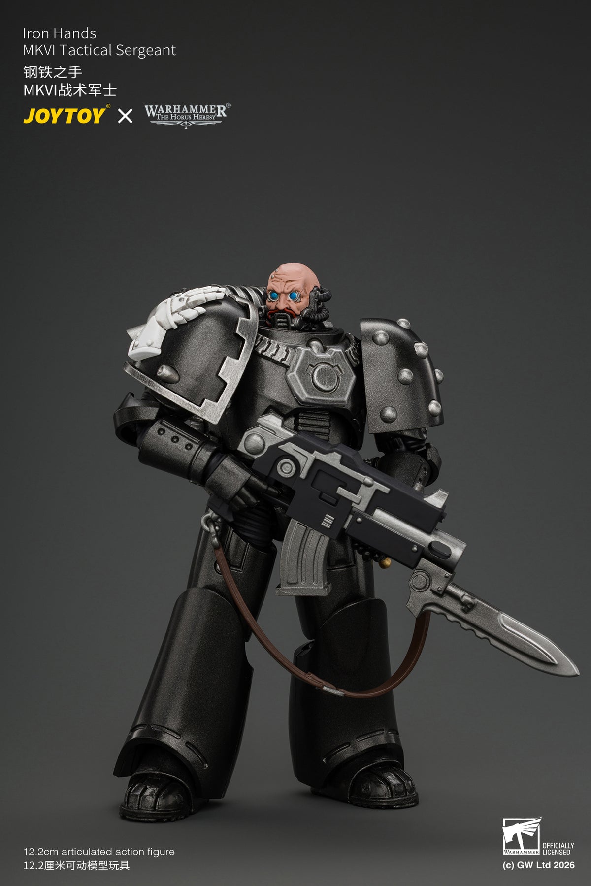 (Pre-Order) Warhammer The Horus Heresy Iron Hands MkVI Tactical Sergeant with Bolter, Plasma Pistol & Power sword