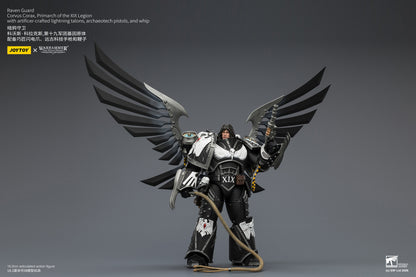 (Pre-Order) Warhammer The Horus Heresy Raven Guard Corvus Corax, Primarch of the XIX Legion with artificer-crafted lightning talons, archaeotech pistols, and whip