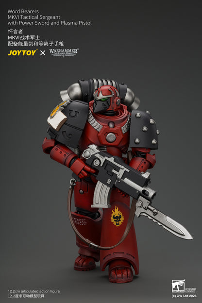 (Pre-Order) Warhammer The Horus Heresy Word Bearers MkVI Tactical Sergeant with Power Sword and Plasma Pistol