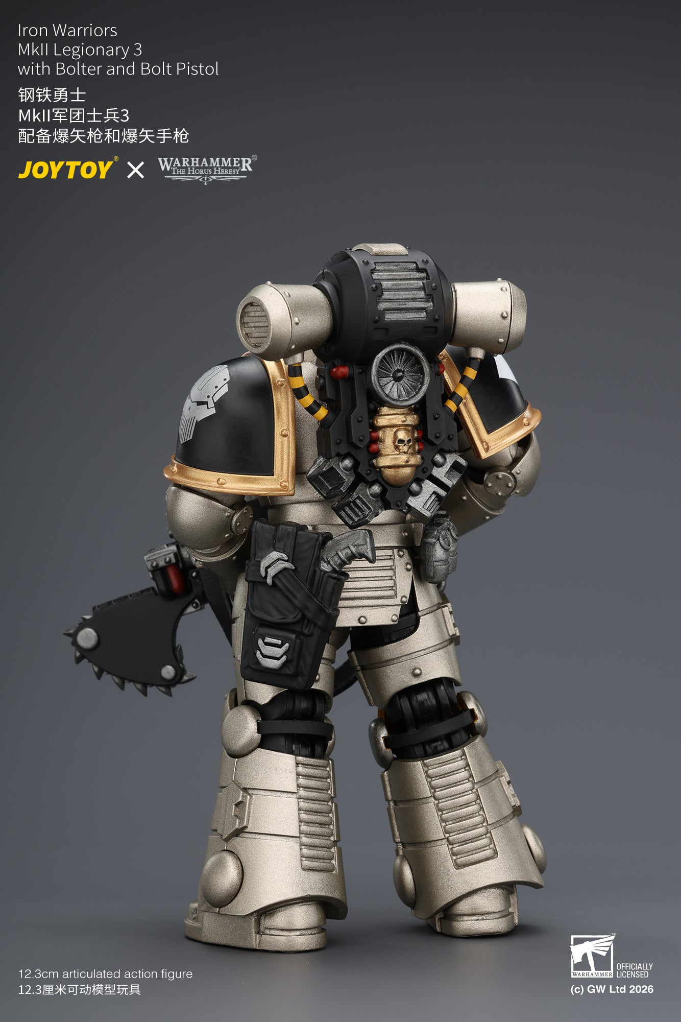 (Pre-Order) Warhammer The Horus Heresy Iron Warriors MkII Legionary 3 with Bolter and Bolt Pistol