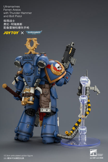 (Pre-Order) Warhammer 40k Ultramarines Ferren Areios with Thunder Hammer and Bolt Pistol