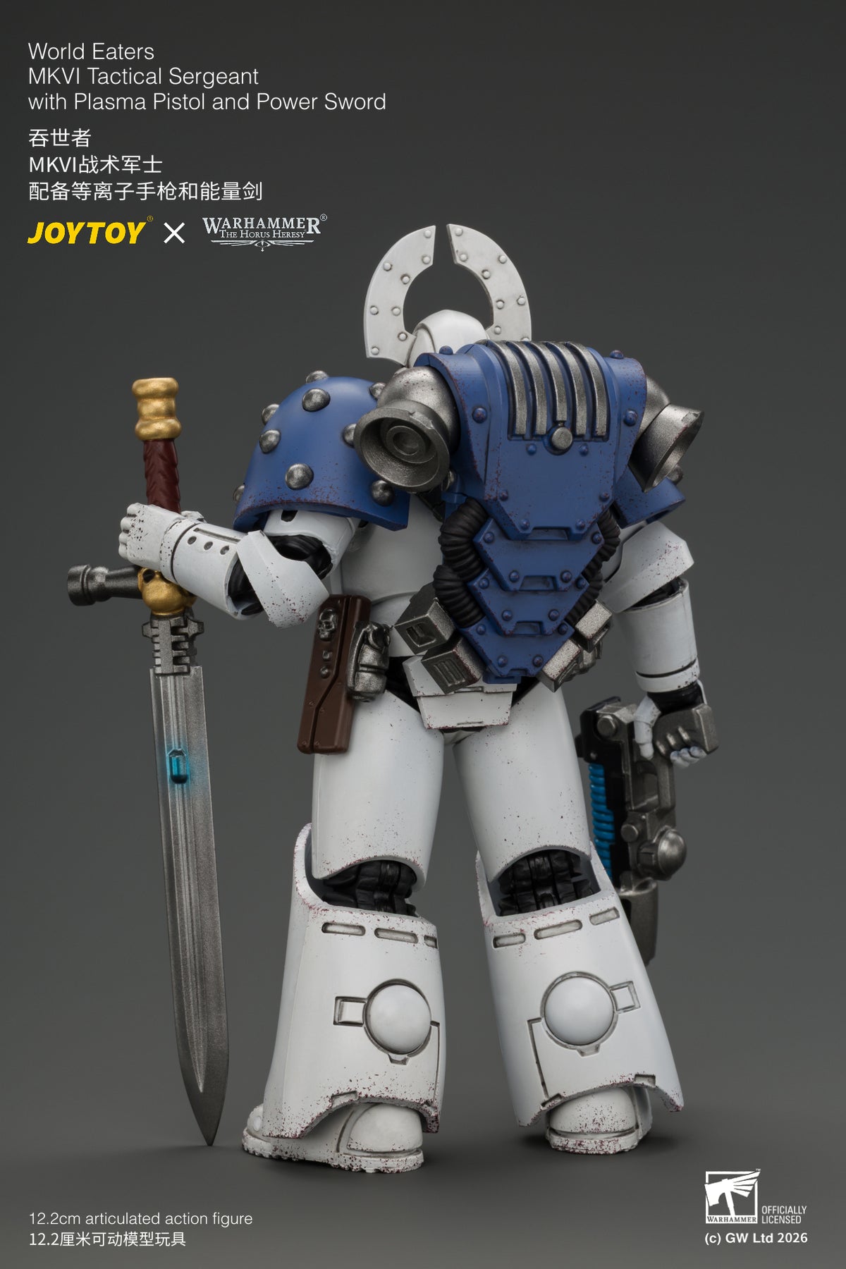 (Pre-Order) Warhammer The Horus Heresy World Eaters MKVI Tactical Sergeant with Plasma Pistol and Power Sword