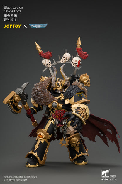 (Pre-Order) Warhammer The Horus Heresy Black Legion Chaos Lord with Power Fist, Plasma Pistol and Astartes Chainblade