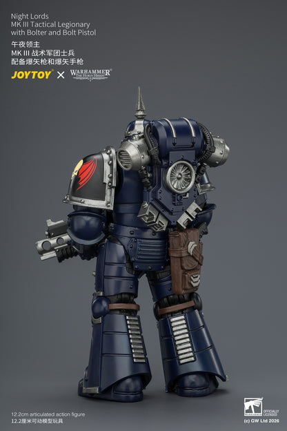 (Pre-Order) Warhammer The Horus Heresy Night Lords MK III Tactical Legionary with Bolter and Bolt Pistol