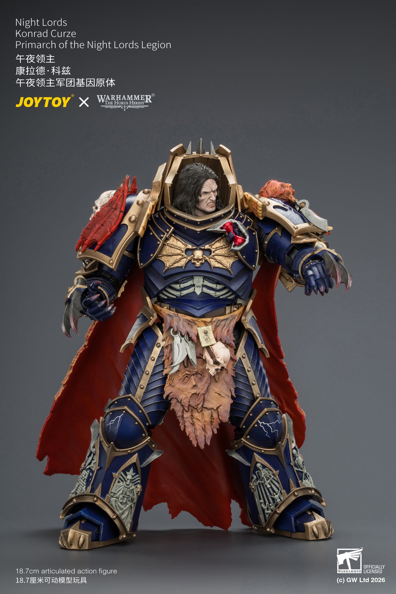 (Pre-Order) Warhammer The Horus Heresy Night Lords Konrad Curze Primarch of the Night Lords Legion